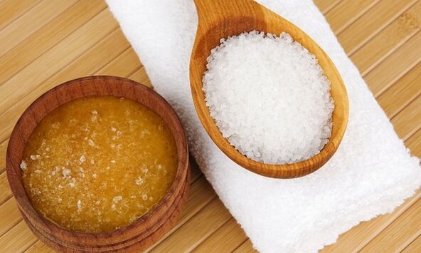 Honey and food salt to treat knee osteoarthritis