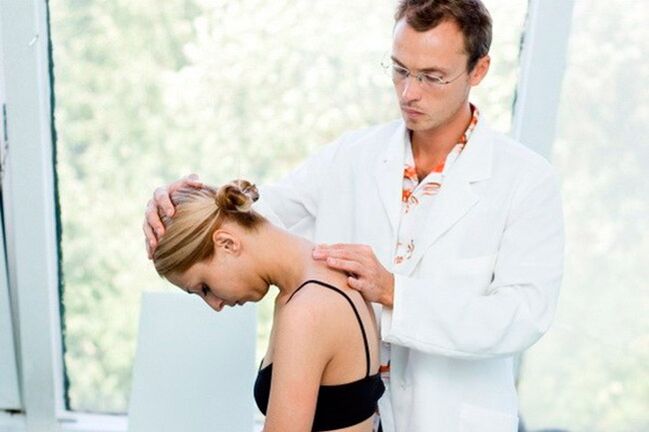 Medical appointment to cervical osteocondrosis